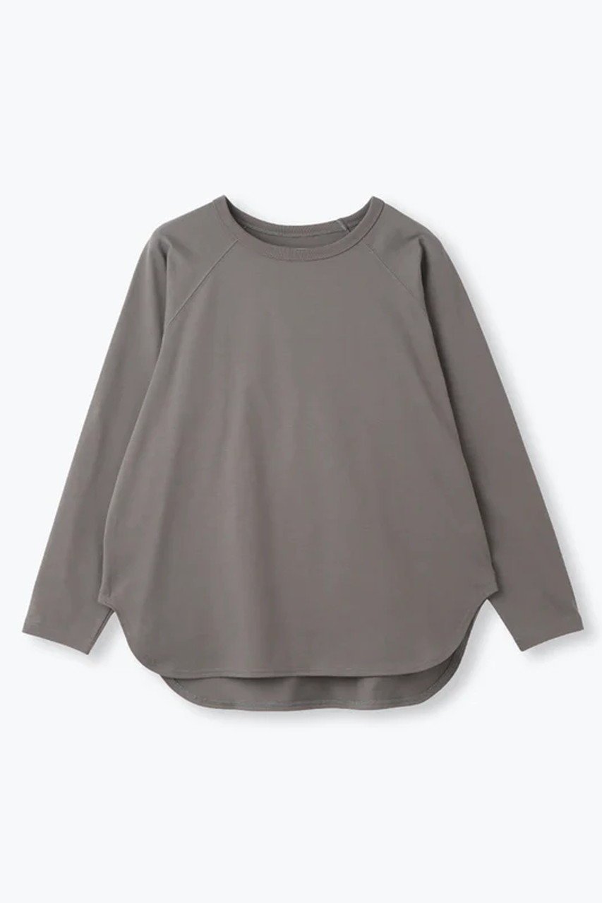 【レリル/lelill】の【日本製】BASICラグランL/S インテリア・キッズ・メンズ・レディースファッション・服の通販 founy(ファニー) 　ファッション　Fashion　レディースファッション　Fashion for Women　トップス・カットソー　Cut & Sew Tops　シャツ・ブラウス・オフィスカジュアル　Elegant Blouses & Button-Ups　ロングTシャツ・Tシャツ　Longline T-Shirts & Tees　カットソー・ベーシックTシャツ　Cut-and-Sewn Tops / Stretch Tees & Basics　スリーブ　Sleeve, Long Sleeve / Short Sleeve　ベーシック　Basic, Essential　ロング　Long, Long-Length　エレガント 上品　Elegant　日本製　Made In Japan　グレー|ID: prp329100004451715 ipo3291000000032852657