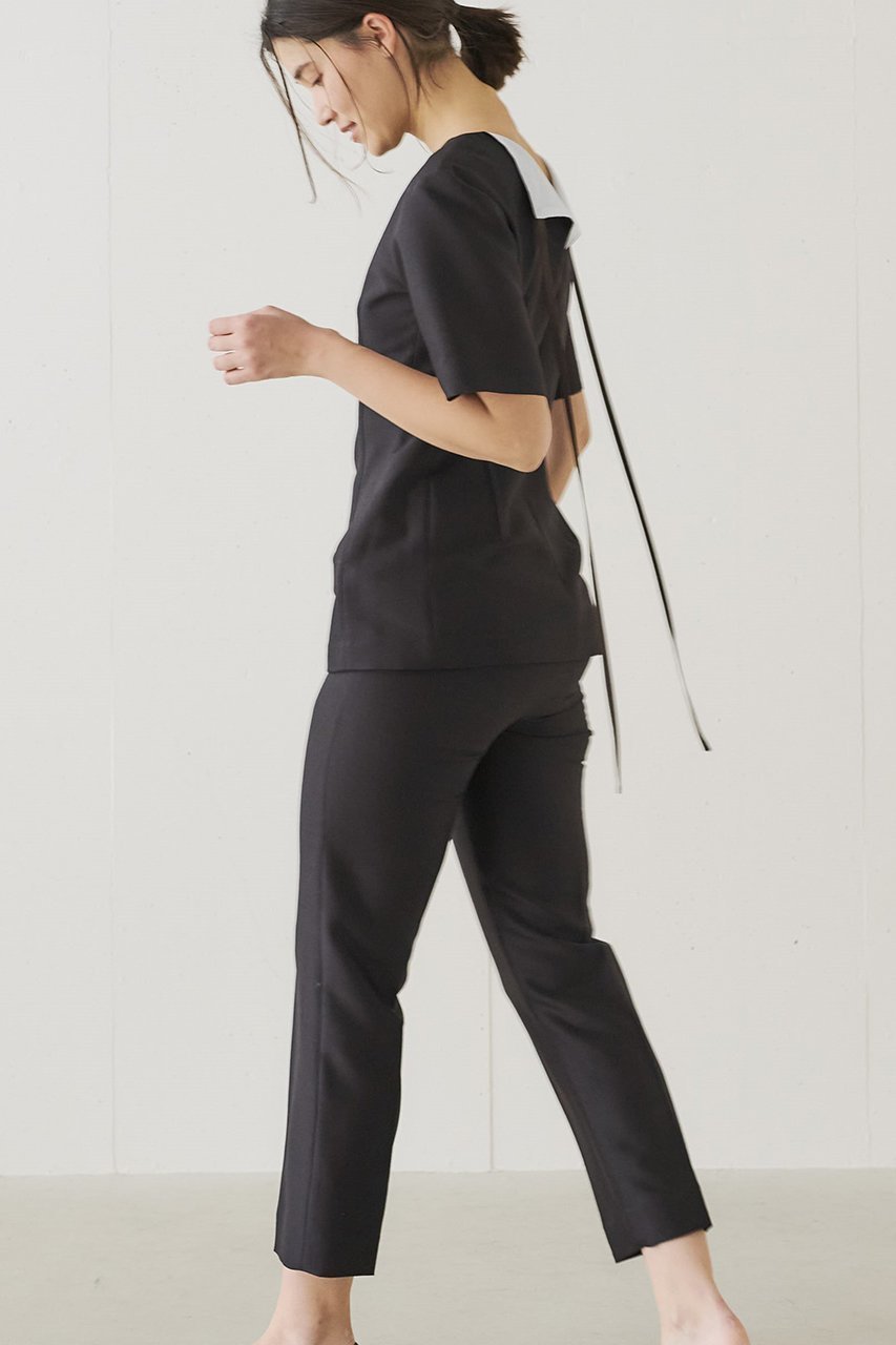 【ジェイドット/j.】の【コラボ】シルクウールセンタープレスパンツ 人気、トレンドファッション・服の通販 founy(ファニー) 　ファッション　Fashion　レディースファッション　Fashion for Women　パンツ　Pants & Trousers　コラボ　Collaboration, Collab　シルク　Silk, 100% Silk　ドット　Polka Dot, Dot Pattern　other-8|ID: prp329100004451718 ipo3291000000036899052