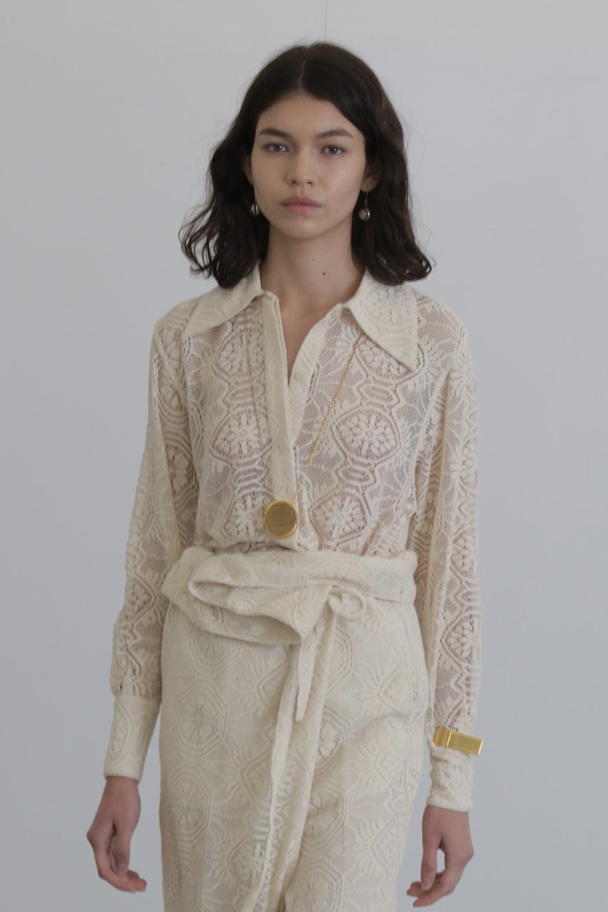 【シーオール/SEEALL】のポインテッドカラー クラシックシャツ 人気、トレンドファッション・服の通販 founy(ファニー) 　ファッション　Fashion　レディースファッション　WOMEN　トップス・カットソー　Tops/Tshirt　シャツ/ブラウス　Shirts/Blouses　クラシック　Classic　スリーブ　Sleeve　レース　Race　ロング　Long　夏　Summer　春　Spring　S/S・春夏　Ss・Spring/Summer　羽織　Haori　other-8|ID: prp329100004451727 ipo3291000000031324922
