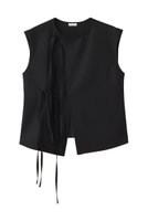 【シーオール/SEEALL】のリボンバック トップス 人気、トレンドファッション・服の通販 founy(ファニー) ファッション Fashion レディースファッション Fashion for Women トップス・カットソー Cut & Sew Tops キャミソール&ノースリーブ Camisoles & Sleeveless Tops シャツ・ブラウス・オフィスカジュアル Elegant Blouses & Button-Ups サマー Summer, Summer Style ノースリーブ Sleeveless, No-Sleeve マニッシュ Mannish, Boyish リボン Ribbon, Bow エレガント 上品 Elegant |ID:prp329100004451728