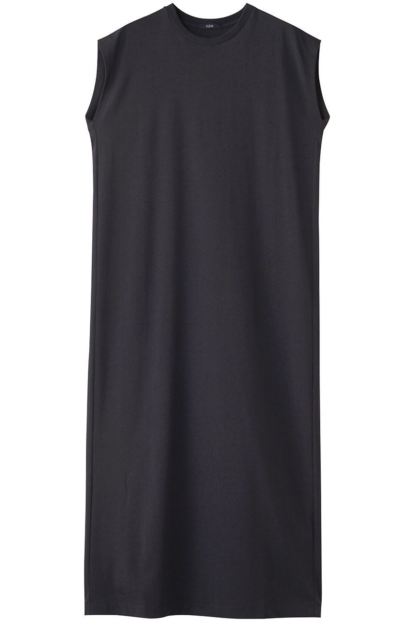 【イレーヴ/YLEVE】のORGANIC COTTON BIO ノースリーブワンピース インテリア・キッズ・メンズ・レディースファッション・服の通販 founy(ファニー) 　ファッション　Fashion　レディースファッション　Fashion for Women　ワンピース　Dresses　チュニック　Tunic Tops & Dresses　スマート　Smart, Elegant　スリーブ　Sleeve, Long Sleeve / Short Sleeve　チュニック　Tunic, Long Top　ノースリーブ　Sleeveless, No-Sleeve　パターン　Pattern, Design Print　フレンチ　French, French Style　ロング　Long, Long-Length　ネイビー|ID: prp329100004451738 ipo3291000000032869507