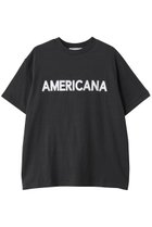 【アメリカーナ/Americana】のラフィー天竺丸胴 ロゴプリントTシャツ スミクロ|ID:prp329100004451741