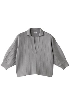 【マノフ/MANOF】のTUCK KNIT SHORT TOPS/ニット 人気、トレンドファッション・服の通販 founy(ファニー) ファッション Fashion レディースファッション Fashion for Women トップス・カットソー Cut & Sew Tops ニット Knit Tops & Sweaters カジュアルプルオーバー・ニットトップス Pullovers & Knit Tops / Casual Pullovers コンパクト Compact, Small Size サマー Summer, Summer Style ショート Short, Short Length スキッパー Skipper, Open Collar スリーブ Sleeve, Long Sleeve / Short Sleeve フェミニン Feminine, Girly |ID:prp329100004451748