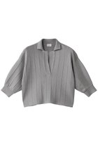 【マノフ/MANOF】のTUCK KNIT SHORT TOPS/ニット GRAY|ID:prp329100004451748