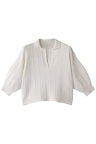 【マノフ/MANOF】のTUCK KNIT SHORT TOPS/ニット WHITE|ID:prp329100004451748