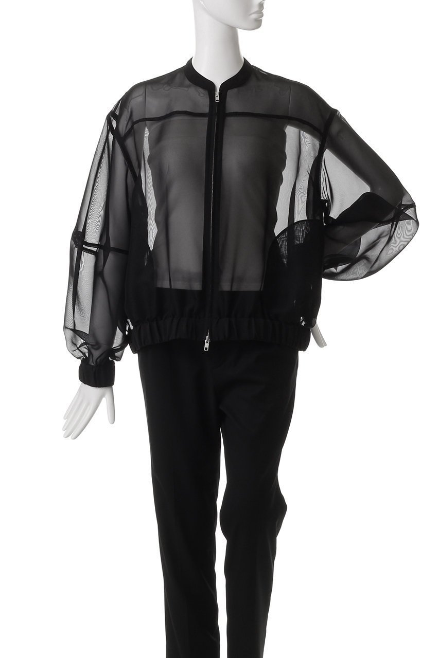 【マノフ/MANOF】のSHEER VOLUME SLEEVE BLOUSON/ブルゾン 人気、トレンドファッション・服の通販 founy(ファニー) 　ファッション　Fashion　レディースファッション　WOMEN　アウター　Coat Outerwear　ジャケット　Jackets　ブルゾン　Blouson/Jackets　シアー　Sheer　ジャケット　Jacket　スリーブ　Sleeve　フェミニン　Feminine　ブルゾン　Blouson　夏　Summer　春　Spring　S/S・春夏　Ss・Spring/Summer　other-2|ID: prp329100004451749 ipo3291000000031253037
