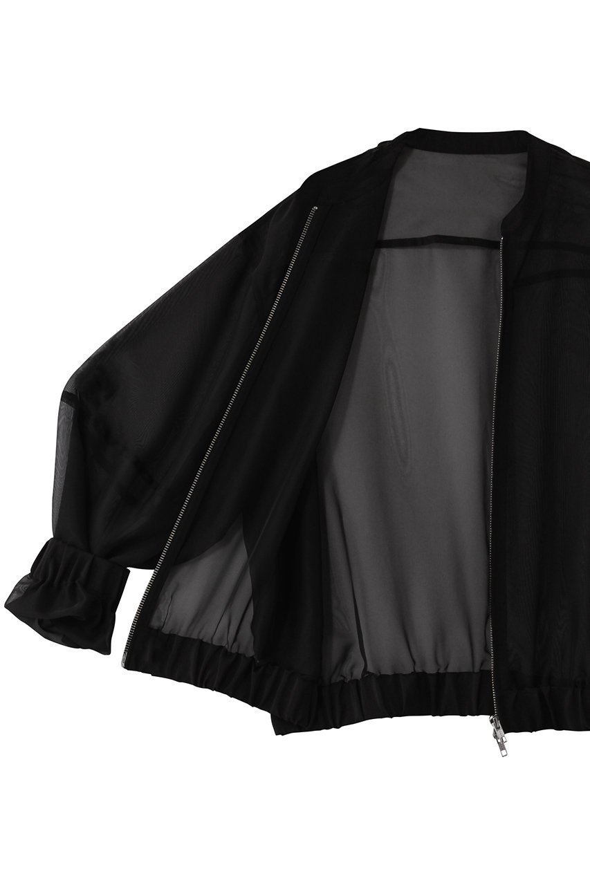 【マノフ/MANOF】のSHEER VOLUME SLEEVE BLOUSON/ブルゾン 人気、トレンドファッション・服の通販 founy(ファニー) 　ファッション　Fashion　レディースファッション　WOMEN　アウター　Coat Outerwear　ジャケット　Jackets　ブルゾン　Blouson/Jackets　シアー　Sheer　ジャケット　Jacket　スリーブ　Sleeve　フェミニン　Feminine　ブルゾン　Blouson　夏　Summer　春　Spring　S/S・春夏　Ss・Spring/Summer　other-6|ID: prp329100004451749 ipo3291000000031324963