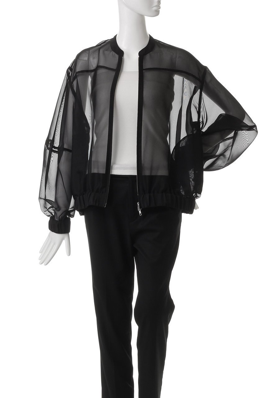 【マノフ/MANOF】のSHEER VOLUME SLEEVE BLOUSON/ブルゾン 人気、トレンドファッション・服の通販 founy(ファニー) 　ファッション　Fashion　レディースファッション　WOMEN　アウター　Coat Outerwear　ジャケット　Jackets　ブルゾン　Blouson/Jackets　シアー　Sheer　ジャケット　Jacket　スリーブ　Sleeve　フェミニン　Feminine　ブルゾン　Blouson　夏　Summer　春　Spring　S/S・春夏　Ss・Spring/Summer　other-7|ID: prp329100004451749 ipo3291000000031324964