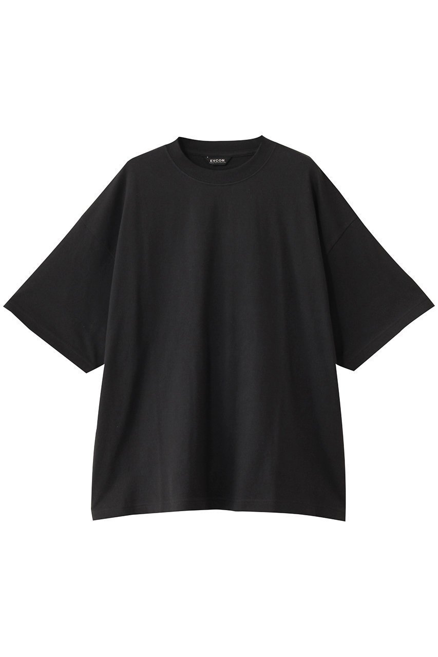 【エビコン/EVCON】の【UNISEX】WIDE S/S T-SHIRT/Tシャツ インテリア・キッズ・メンズ・レディースファッション・服の通販 founy(ファニー) 　ファッション　Fashion　レディースファッション　Fashion for Women　トップス・カットソー　Cut & Sew Tops　シャツ・ブラウス・オフィスカジュアル　Elegant Blouses & Button-Ups　ロングTシャツ・Tシャツ　Longline T-Shirts & Tees　カットソー・ベーシックTシャツ　Cut-and-Sewn Tops / Stretch Tees & Basics　ユニセックス　Unisex, Genderless　ショート　Short, Short Length　シンプル　Simple, Minimal　スリーブ　Sleeve, Long Sleeve / Short Sleeve　ワイド　Wide, Wide Fit　夏　Summer　定番　Standard, Basic Item　S/S・春夏　SS, Spring/Summer, Warm Season　BLACK|ID: prp329100004451760 ipo3291000000032859823
