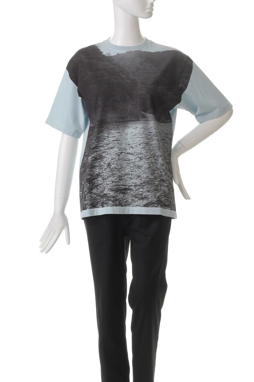 【セヤ/SEYA】のWATER RIVER フォトプリントTシャツ 人気、トレンドファッション・服の通販 founy(ファニー) 　ファッション　Fashion　レディースファッション　Fashion for Women　トップス・カットソー　Cut & Sew Tops　シャツ/ブラウス　Elegant Blouses & Button-Ups　ロング / Tシャツ　Longline T-Shirts & Tees　カットソー　Cut-and-Sewn Tops / Stretch Tees & Basics　ショート　Short, Short Length　スリーブ　Sleeve, Long Sleeve / Short Sleeve　プリント　Print, Printed Pattern　定番　Standard, Basic Item　other-2|ID: prp329100004451764 ipo3291000000031253130