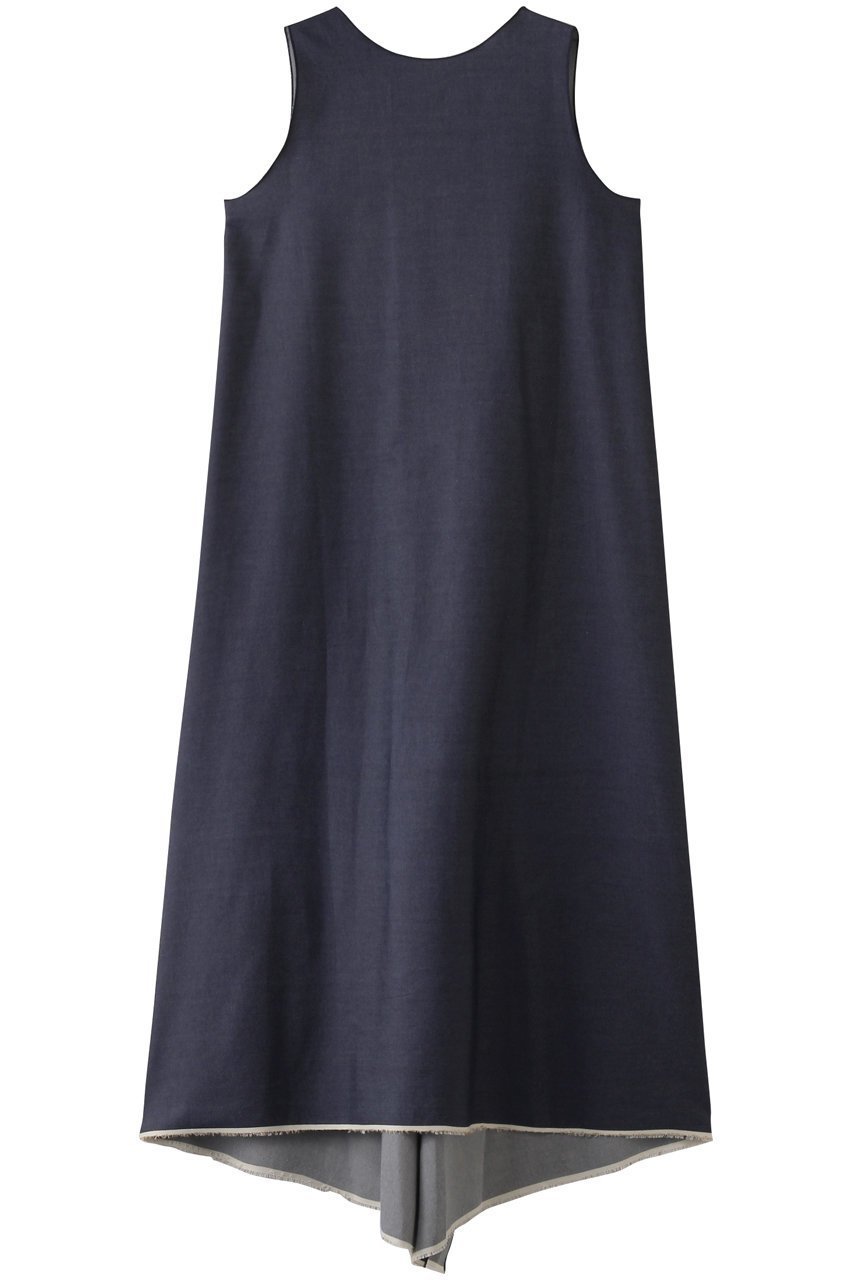 【セヤ/SEYA】のTEMPLE SUMMER ノースリーブロングドレス インテリア・キッズ・メンズ・レディースファッション・服の通販 founy(ファニー) 　ファッション　Fashion　レディースファッション　Fashion for Women　ワンピース　Dresses　フォーマル・パーティードレス・結婚式用ドレス　Elegant & Casual Dresses　チュニック　Tunic Tops & Dresses　チュニック　Tunic, Long Top　デニム　Denim, Jeans Material　ドレス　Dress, One-Piece　ロング　Long, Long-Length　エレガント 上品　Elegant　夏　Summer　インディゴ|ID: prp329100004451765 ipo3291000000032869376