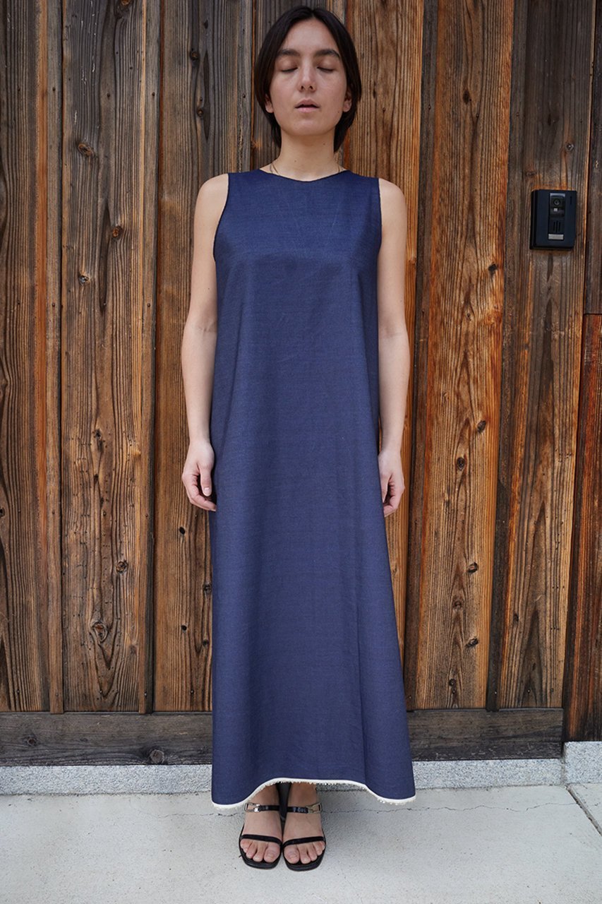 【セヤ/SEYA】のTEMPLE SUMMER ノースリーブロングドレス 人気、トレンドファッション・服の通販 founy(ファニー) 　ファッション　Fashion　レディースファッション　Fashion for Women　ワンピース　Dresses　フォーマル・パーティードレス・結婚式用ドレス　Elegant & Casual Dresses　チュニック　Tunic Tops & Dresses　チュニック　Tunic, Long Top　デニム　Denim, Jeans Material　ドレス　Dress, One-Piece　ロング　Long, Long-Length　エレガント 上品　Elegant　夏　Summer　other-6|ID: prp329100004451765 ipo3291000000032869410