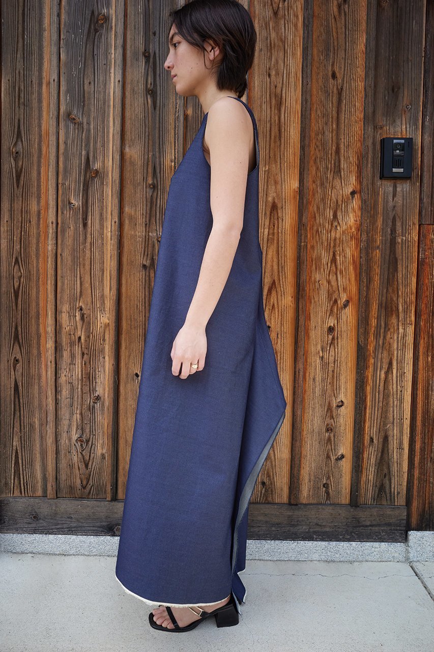 【セヤ/SEYA】のTEMPLE SUMMER ノースリーブロングドレス 人気、トレンドファッション・服の通販 founy(ファニー) 　ファッション　Fashion　レディースファッション　Fashion for Women　ワンピース　Dresses　フォーマル・パーティードレス・結婚式用ドレス　Elegant & Casual Dresses　チュニック　Tunic Tops & Dresses　チュニック　Tunic, Long Top　デニム　Denim, Jeans Material　ドレス　Dress, One-Piece　ロング　Long, Long-Length　エレガント 上品　Elegant　夏　Summer　other-7|ID: prp329100004451765 ipo3291000000032869416