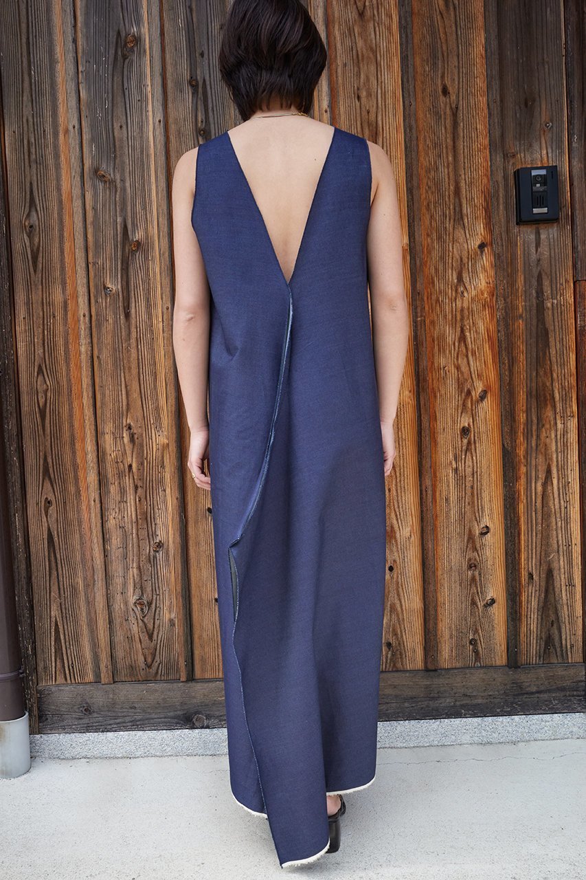 【セヤ/SEYA】のTEMPLE SUMMER ノースリーブロングドレス 人気、トレンドファッション・服の通販 founy(ファニー) 　ファッション　Fashion　レディースファッション　Fashion for Women　ワンピース　Dresses　フォーマル・パーティードレス・結婚式用ドレス　Elegant & Casual Dresses　チュニック　Tunic Tops & Dresses　チュニック　Tunic, Long Top　デニム　Denim, Jeans Material　ドレス　Dress, One-Piece　ロング　Long, Long-Length　エレガント 上品　Elegant　夏　Summer　other-8|ID: prp329100004451765 ipo3291000000032869423