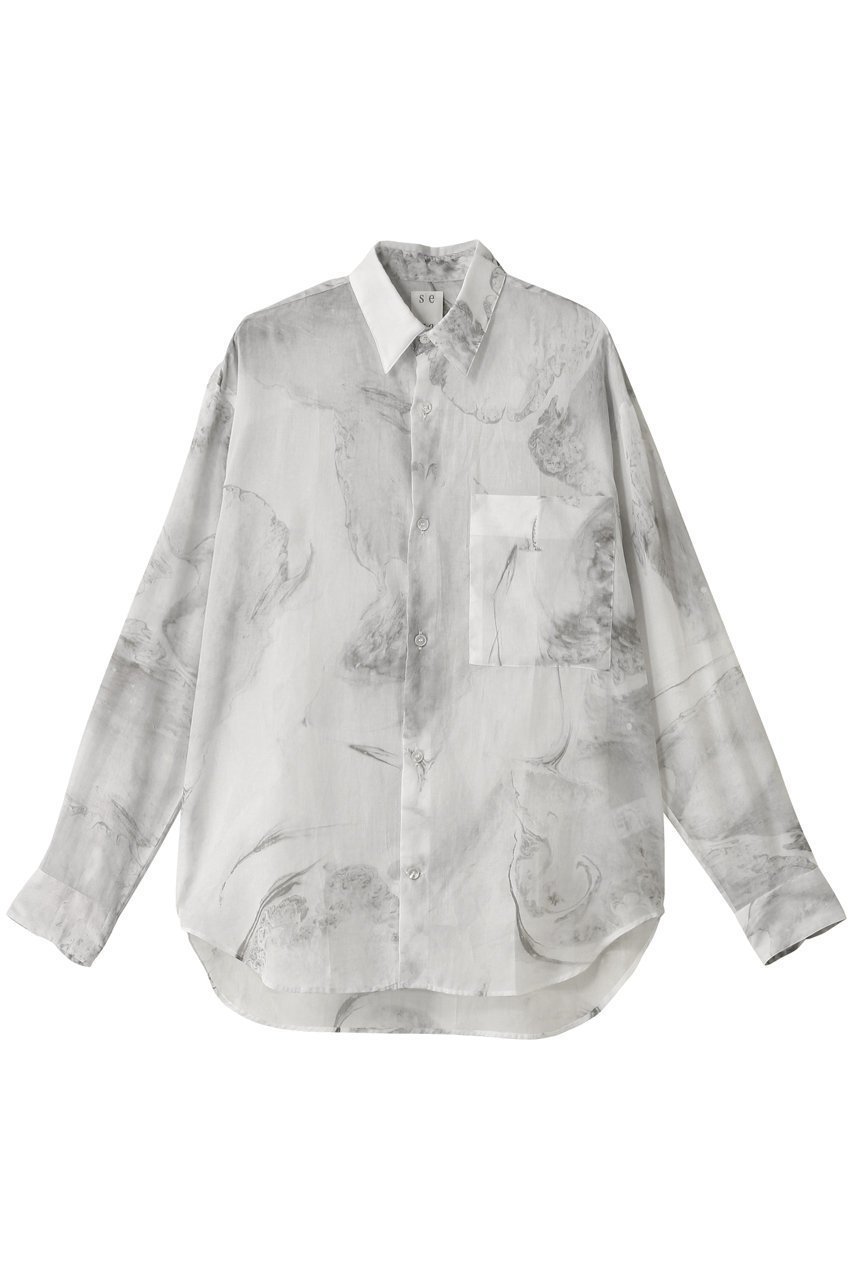 【セヤ/SEYA】のETERNAL ロングスリーブシャツ 人気、トレンドファッション・服の通販 founy(ファニー) 　ファッション　Fashion　レディースファッション　Fashion for Women　トップス・カットソー　Cut & Sew Tops　シャツ・ブラウス・オフィスカジュアル　Elegant Blouses & Button-Ups　スリーブ　Sleeve, Long Sleeve / Short Sleeve　センター　Center, Center Line　プリント　Print, Printed Pattern　ポケット　Pocket, Pocket Detail　マキシ　Maxi, Full Length　ロング　Long, Long-Length　夏　Summer　定番　Standard, Basic Item　 other-1|ID: prp329100004451766 ipo3291000000032846737