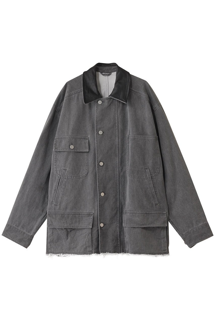 【ヨーク/YOKE / MEN】の【MEN】COTTON CUT-OFF COVERALL ジャケット インテリア・キッズ・メンズ・レディースファッション・服の通販 founy(ファニー) 　ファッション　Fashion　メンズファッション　Fashion for Men　カットオフ　Cut-Off Design　コーティング　Coating, Coated Finish　ジャケット　Jacket, Outerwear　ブルゾン　Blouson, Bomber Jacket　ポケット　Pocket, Pocket Detail　リメイク　Remake, Reconstructed　グレー|ID: prp329100004451767 ipo3291000000032957592
