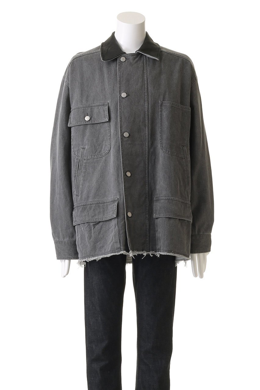 【ヨーク/YOKE / MEN】の【MEN】COTTON CUT-OFF COVERALL ジャケット 人気、トレンドファッション・服の通販 founy(ファニー) 　ファッション　Fashion　メンズファッション　Fashion for Men　カットオフ　Cut-Off Design　コーティング　Coating, Coated Finish　ジャケット　Jacket, Outerwear　ブルゾン　Blouson, Bomber Jacket　ポケット　Pocket, Pocket Detail　リメイク　Remake, Reconstructed　other-2|ID: prp329100004451767 ipo3291000000032957593