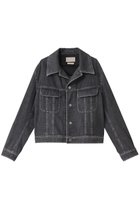 【ヨーク/YOKE / MEN】の【MEN】LIGHT-WEIGHT DENIM TRUCKER ジャケット 人気、トレンドファッション・服の通販 founy(ファニー) ファッション Fashion メンズファッション Fashion for Men インディゴ Indigo Denim ジャケット Jacket, Outerwear デニム Denim, Jeans Material ハンド Hand, Handmade ブリーチ Bleach, Washed Finish ブルゾン Blouson, Bomber Jacket 定番 Standard, Basic Item thumbnail ブラック|ID: prp329100004451768 ipo3291000000032957635