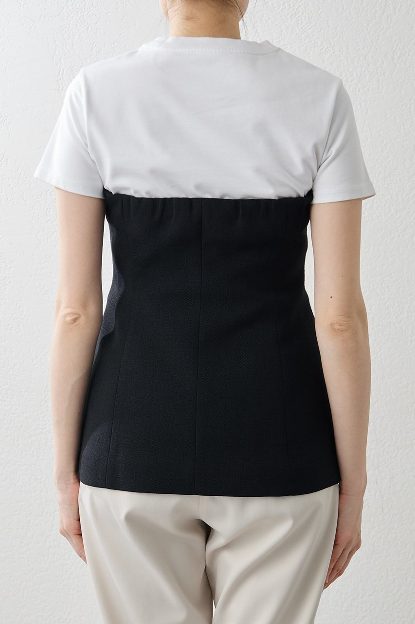 【ウィムガゼット/Whim Gazette】のジュートライクビスチェ 人気、トレンドファッション・服の通販 founy(ファニー) 　ファッション　Fashion　レディースファッション　WOMEN　トップス・カットソー　Tops/Tshirt　キャミソール / ノースリーブ　No Sleeves　シャツ/ブラウス　Shirts/Blouses　ビスチェ　Bustier　おすすめ　Recommend　クール　Cool　ジャケット　Jacket　ノースリーブ　No Sleeve　ビスチェ　Bustier　マニッシュ　Mannish　エレガント 上品　Elegant　再入荷　Restock/Back In Stock/Re Arrival　other-8|ID: prp329100004451772 ipo3291000000031325010