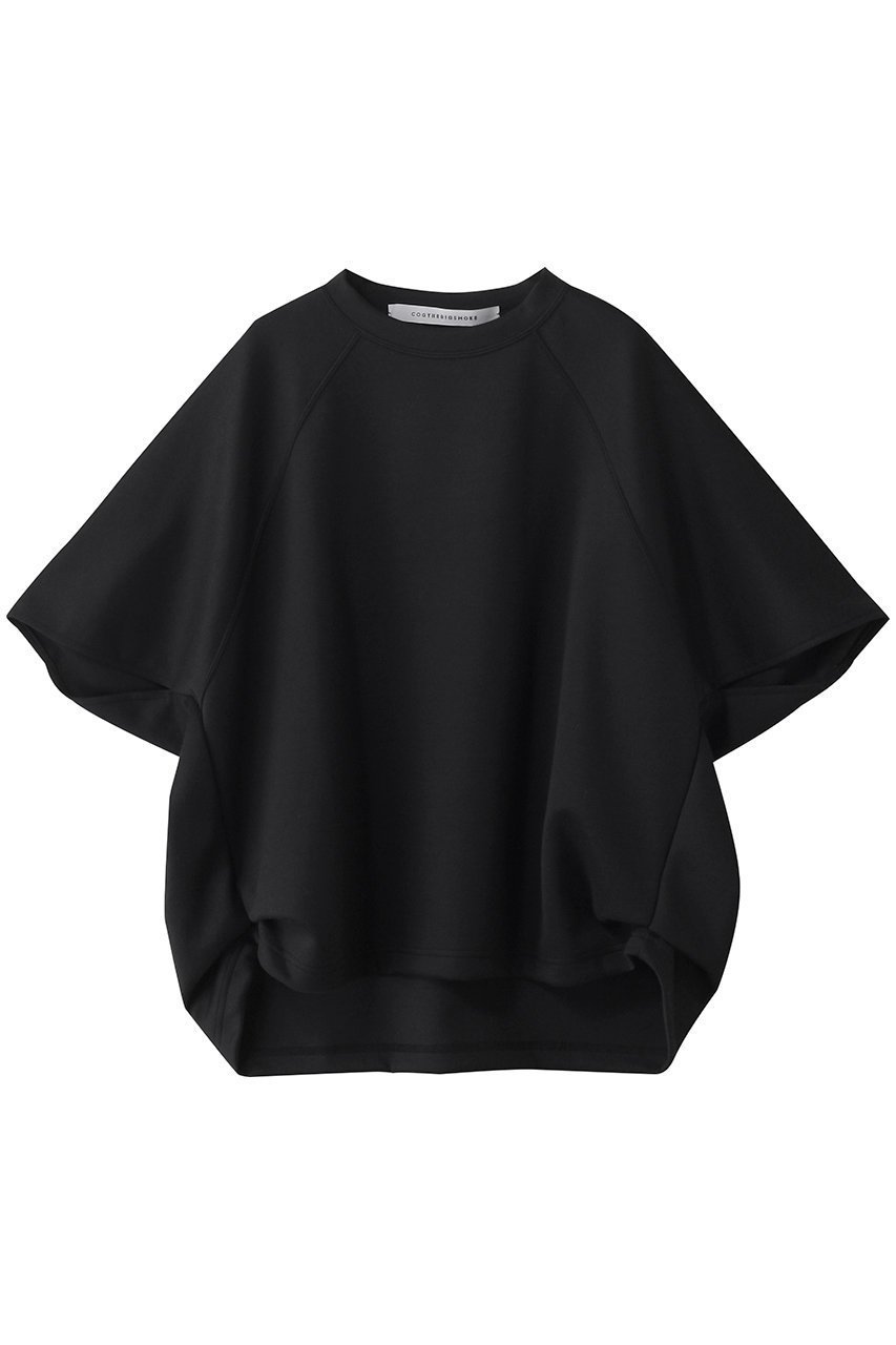 【プルミエ アロンディスモン/1er Arrondissement】の【COG THE BIG SMOKE】カットソー インテリア・キッズ・メンズ・レディースファッション・服の通販 founy(ファニー) 　ファッション　Fashion　レディースファッション　Fashion for Women　トップス・カットソー　Cut & Sew Tops　シャツ・ブラウス・オフィスカジュアル　Elegant Blouses & Button-Ups　ロングTシャツ・Tシャツ　Longline T-Shirts & Tees　カットソー・ベーシックTシャツ　Cut-and-Sewn Tops / Stretch Tees & Basics　カットソー　Cut and Sewn Top　ショート　Short, Short Length　スリム　Slim, Slim Fit　スリーブ　Sleeve, Long Sleeve / Short Sleeve　バランス　Balance, Style Balance　フォルム　Silhouette, Form　ブラック|ID: prp329100004451776 ipo3291000000032859466