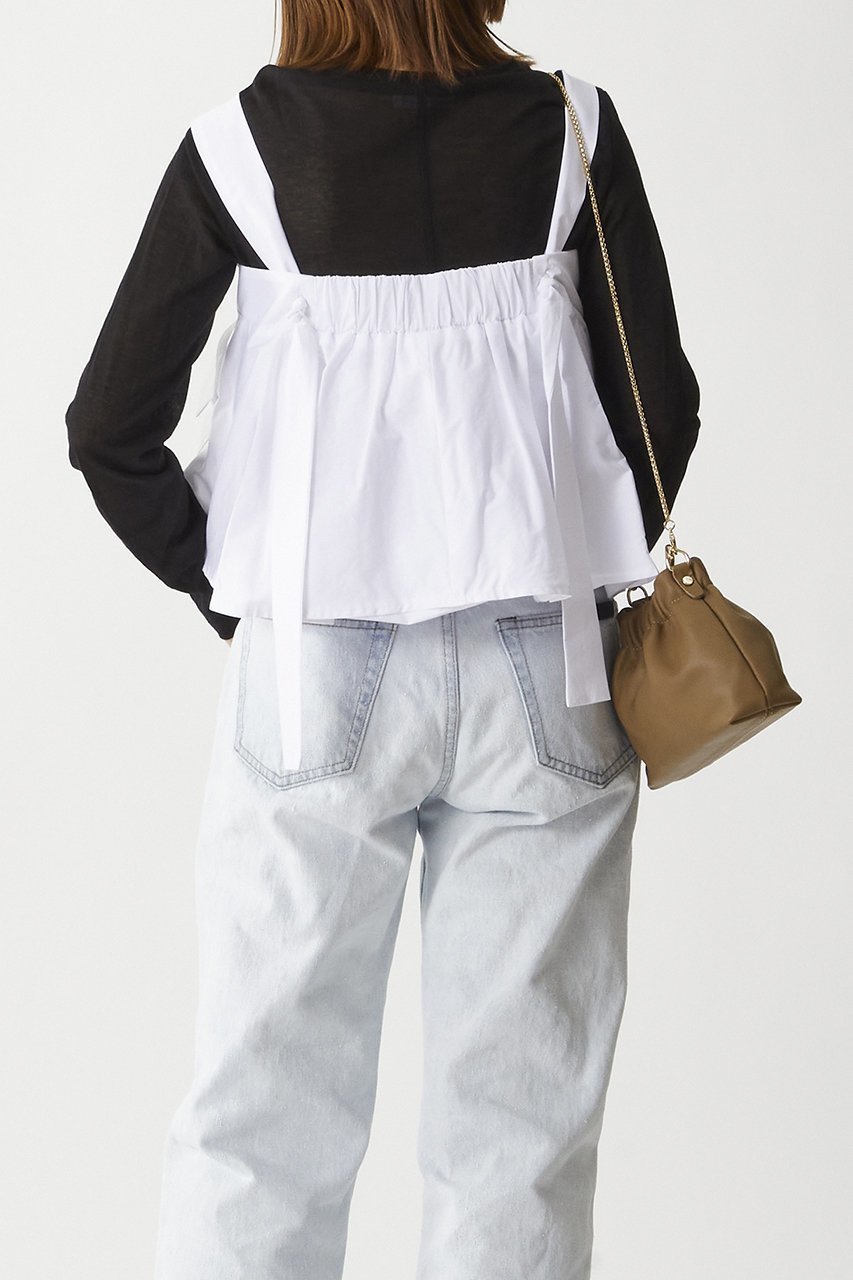 【プルミエ アロンディスモン/1er Arrondissement】の【TELA】ブラウス 人気、トレンドファッション・服の通販 founy(ファニー) 　ファッション　Fashion　レディースファッション　WOMEN　トップス・カットソー　Tops/Tshirt　キャミソール / ノースリーブ　No Sleeves　シャツ/ブラウス　Shirts/Blouses　シンプル　Simple　ノースリーブ　No Sleeve　フィット　Fit　フェミニン　Feminine　フレア　Flare　ボトム　Bottom　ラップ　Wrap　リゾート　Resort　other-7|ID: prp329100004451779 ipo3291000000032000484