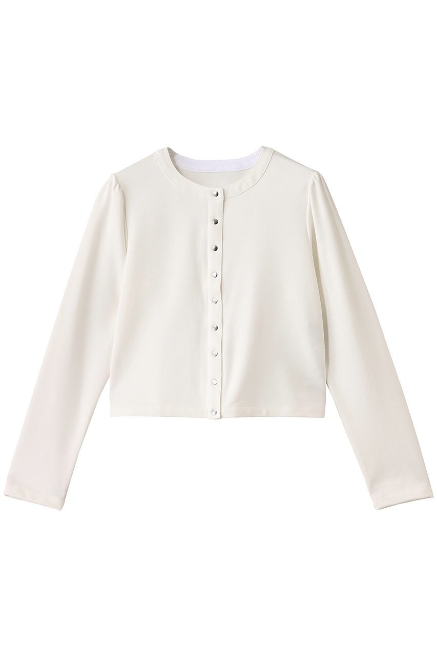 【アルアバイル/allureville】の【Loulou Willoughby】ポンチカーディガン インテリア・キッズ・メンズ・レディースファッション・服の通販 founy(ファニー) 　ファッション　Fashion　レディースファッション　Fashion for Women　トップス・カットソー　Cut & Sew Tops　カーディガン・羽織り　Layered Style Cardigans　シャツ・ブラウス・オフィスカジュアル　Elegant Blouses & Button-Ups　ロングTシャツ・Tシャツ　Longline T-Shirts & Tees　カットソー・ベーシックTシャツ　Cut-and-Sewn Tops / Stretch Tees & Basics　カーディガン　Cardigan, Knitwear　シンプル　Simple, Minimal　ストレッチ　Stretch, Stretchy Fabric　リラックス　Relax, Relaxed Fit　オフホワイト|ID: prp329100004451782 ipo3291000000032706946