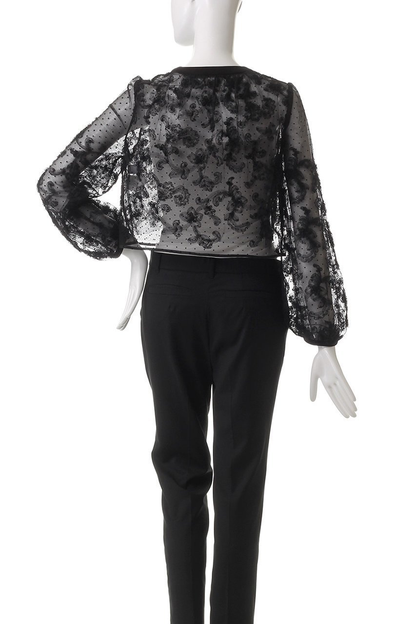 【アルアバイル/allureville】の【Loulou Willoughby】ドットフラワーシシュウBO 人気、トレンドファッション・服の通販 founy(ファニー) 　ファッション　Fashion　レディースファッション　WOMEN　アウター　Coat Outerwear　ジャケット　Jackets　ブルゾン　Blouson/Jackets　エレガント 上品　Elegant　シアー　Sheer　ジャケット　Jacket　スリーブ　Sleeve　ダウン　Down　デニム　Denim　ドット　Dot　フェミニン　Feminine　フラワー　Flower　ブルゾン　Blouson　ボレロ　Bolero　羽織　Haori　other-4|ID: prp329100004451783 ipo3291000000031253252