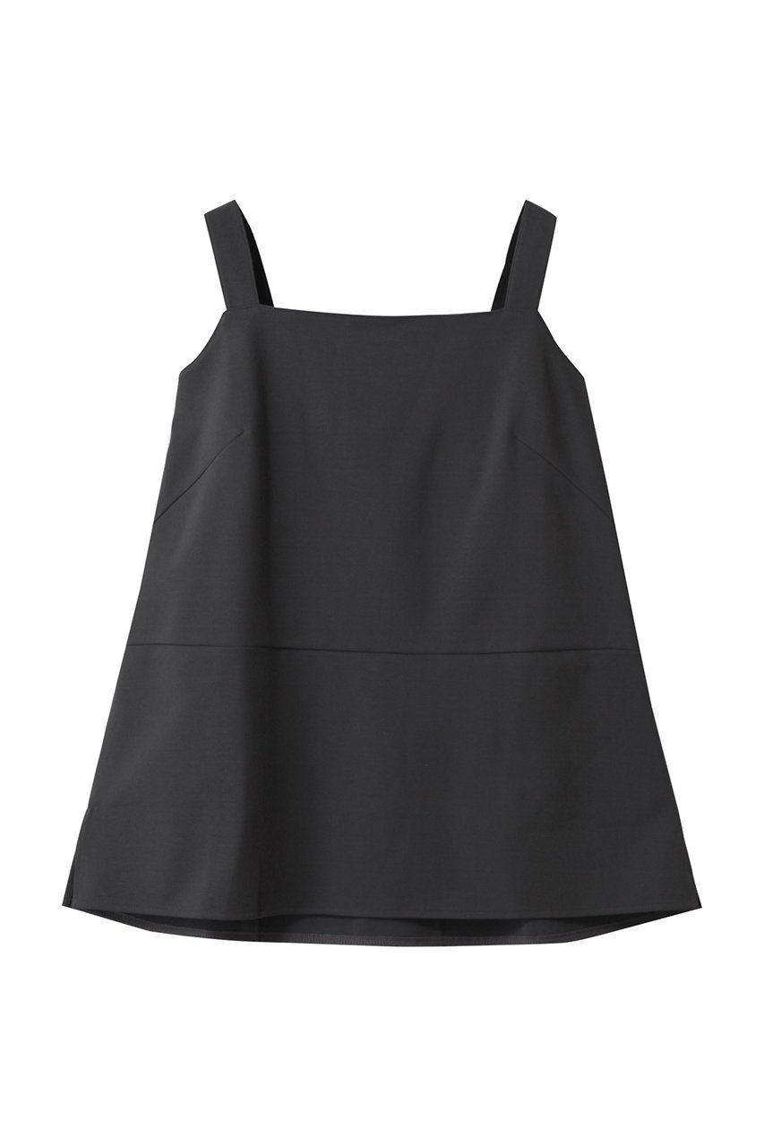 【エブール/ebure】のSZハイツイストポンチ ショルダーストラップカットソー インテリア・キッズ・メンズ・レディースファッション・服の通販 founy(ファニー) 　ファッション　Fashion　レディースファッション　Fashion for Women　トップス・カットソー　Cut & Sew Tops　キャミソール&ノースリーブ　Camisoles & Sleeveless Tops　シャツ・ブラウス・オフィスカジュアル　Elegant Blouses & Button-Ups　ロングTシャツ・Tシャツ　Longline T-Shirts & Tees　カットソー・ベーシックTシャツ　Cut-and-Sewn Tops / Stretch Tees & Basics　おすすめ　Recommended / Our Picks　インナー　Innerwear　カットソー　Cut and Sewn Top　キャミソール　Camisole, Spaghetti Strap Top　スクエア　Square, Square Shape　タンク　Tank Top, Sleeveless Top　再入荷　Restock / Back in Stock　夏　Summer　ダークグレー|ID: prp329100004451788 ipo3291000000032717333