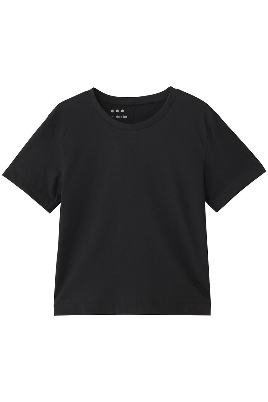 【エリオポール/heliopole】の【THREE DOTS】TDxHP New sanded jersey boy s alexカットソー インテリア・キッズ・メンズ・レディースファッション・服の通販 founy(ファニー) 　ファッション　Fashion　レディースファッション　Fashion for Women　トップス・カットソー　Cut & Sew Tops　シャツ・ブラウス・オフィスカジュアル　Elegant Blouses & Button-Ups　カットソー・ベーシックTシャツ　Cut-and-Sewn Tops / Stretch Tees & Basics　おすすめ　Recommended / Our Picks　なめらか　Smooth, Silky Texture　カットソー　Cut and Sewn Top　コンパクト　Compact, Small Size　ショート　Short, Short Length　ジャケット　Jacket, Outerwear　スリーブ　Sleeve, Long Sleeve / Short Sleeve　フィット　Fit, Slim Fit　ベーシック　Basic, Essential　ブラック|ID: prp329100004451789 ipo3291000000032846305
