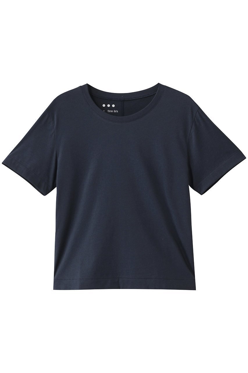 【エリオポール/heliopole】の【THREE DOTS】TDxHP New sanded jersey boy s alexカットソー インテリア・キッズ・メンズ・レディースファッション・服の通販 founy(ファニー) ファッション Fashion レディースファッション Fashion for Women トップス・カットソー Cut & Sew Tops シャツ・ブラウス・オフィスカジュアル Elegant Blouses & Button-Ups カットソー・ベーシックTシャツ Cut-and-Sewn Tops / Stretch Tees & Basics おすすめ Recommended / Our Picks なめらか Smooth, Silky Texture カットソー Cut and Sewn Top コンパクト Compact, Small Size ショート Short, Short Length ジャケット Jacket, Outerwear スリーブ Sleeve, Long Sleeve / Short Sleeve フィット Fit, Slim Fit ベーシック Basic, Essential ネイビー|ID: prp329100004451789 ipo3291000000035474092