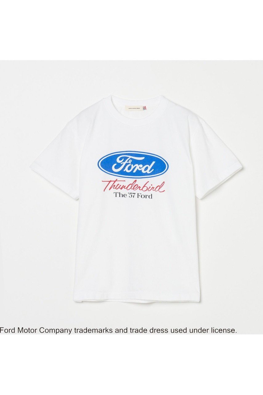 【エリオポール/heliopole】の【GOOD ROCK SPEED】FORD LOGO Tシャツ インテリア・キッズ・メンズ・レディースファッション・服の通販 founy(ファニー) 　ファッション　Fashion　レディースファッション　Fashion for Women　トップス・カットソー　Cut & Sew Tops　シャツ・ブラウス・オフィスカジュアル　Elegant Blouses & Button-Ups　ロングTシャツ・Tシャツ　Longline T-Shirts & Tees　カットソー・ベーシックTシャツ　Cut-and-Sewn Tops / Stretch Tees & Basics　アメリカン　American Style　ショート　Short, Short Length　スリーブ　Sleeve, Long Sleeve / Short Sleeve　パフォーマンス　Performance, Active Function　ホワイト|ID: prp329100004451792 ipo3291000000032806842