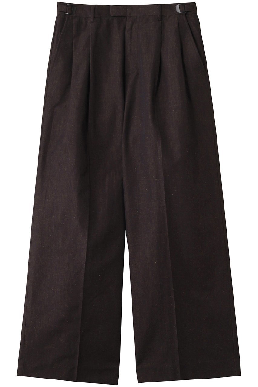 【ミディウミソリッド/MIDIUMISOLID / MEN】の【MEN】cotton linen wide PT パンツ インテリア・キッズ・メンズ・レディースファッション・服の通販 founy(ファニー) 　ファッション　Fashion　メンズファッション　Fashion for Men　ボトムス　Bottoms　シンプル　Simple, Minimal　センター　Center, Center Line　リネン　Linen, Linen Fabric　ワイド　Wide, Wide Fit　navy|ID: prp329100004451798 ipo3291000000032905991
