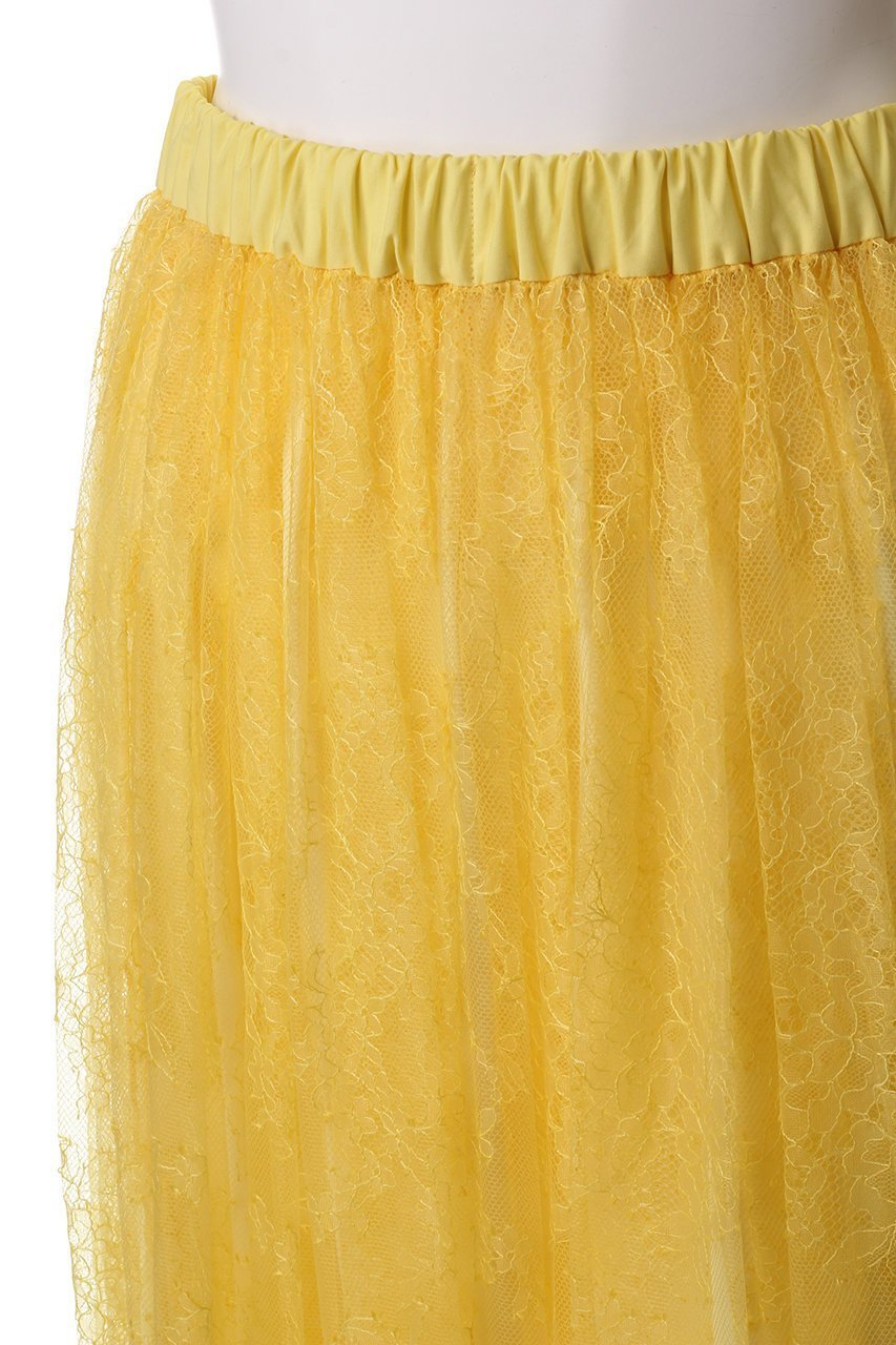 【ジェイドット/j.】のレース&チュールフレアスカート 人気、トレンドファッション・服の通販 founy(ファニー) 　ファッション　Fashion　レディースファッション　WOMEN　スカート　Skirt　Aライン/フレアスカート　Flared A-Line Skirts　ロングスカート　Long Skirt　シンプル　Simple　チュール　Tulle　フェミニン　Feminine　フレア　Flare　レース　Race　ロング　Long　other-5|ID: prp329100004451812 ipo3291000000031325080