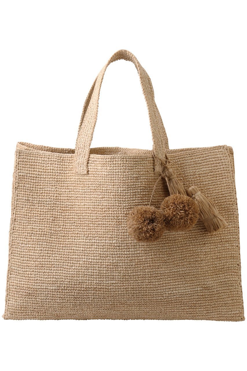 【プリスティン/PRISTINE】のラフィアトートバッグポンポン付き 人気、トレンドファッション・服の通販 founy(ファニー) ファッション Fashion レディースファッション Fashion for Women バッグ Bags ハンド Hand, Handmade ポンポン Pom-Pom, Fluffy Ball ラフィア Raffia, Natural Straw 夏 Summer 旅行 Travel 春 Spring S/S・春夏 SS, Spring/Summer, Warm Season other-1|ID: prp329100004451829 ipo3291000000035691539