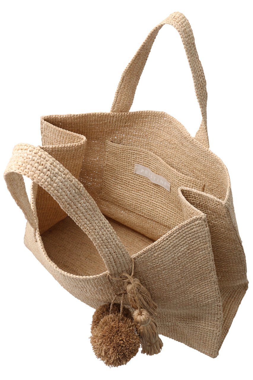 【プリスティン/PRISTINE】のラフィアトートバッグポンポン付き 人気、トレンドファッション・服の通販 founy(ファニー) ファッション Fashion レディースファッション Fashion for Women バッグ Bags ハンド Hand, Handmade ポンポン Pom-Pom, Fluffy Ball ラフィア Raffia, Natural Straw 夏 Summer 旅行 Travel 春 Spring S/S・春夏 SS, Spring/Summer, Warm Season other-5|ID: prp329100004451829 ipo3291000000035691544