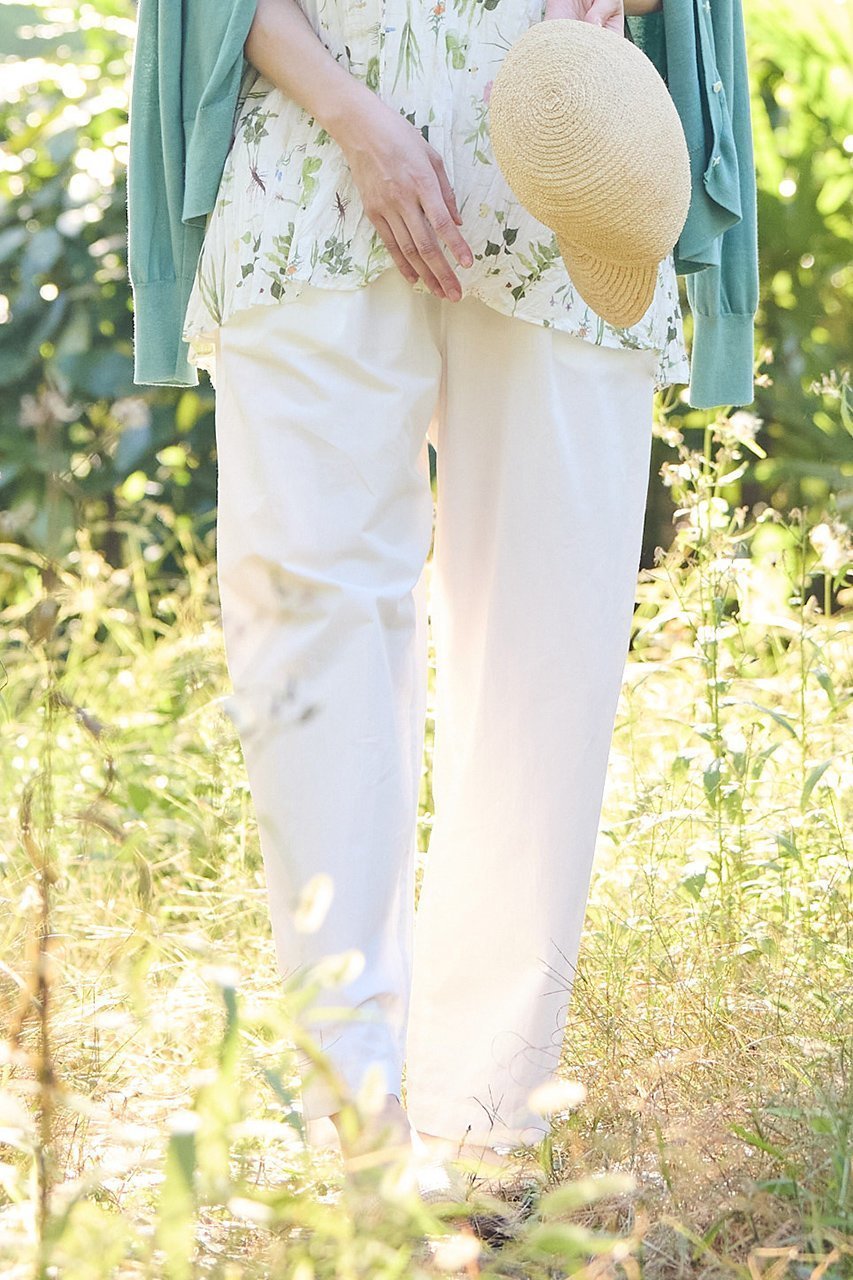 【プリスティン/PRISTINE】のポプリンタックパンツ 人気、トレンドファッション・服の通販 founy(ファニー) 　ファッション　Fashion　レディースファッション　Fashion for Women　パンツ　Pants & Trousers　センター　Center, Center Line　リラックス　Relax, Relaxed Fit　other-7|ID: prp329100004451831 ipo3291000000035768261