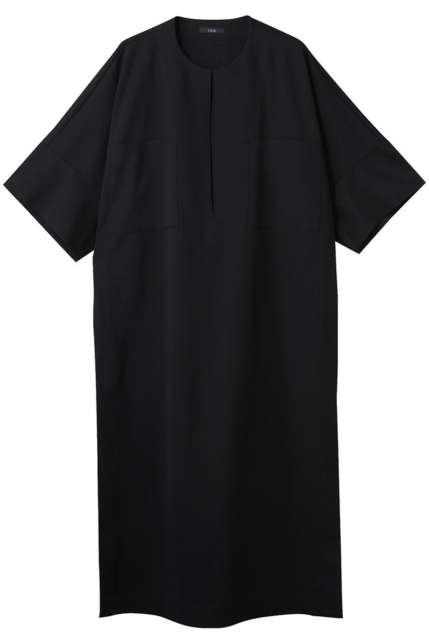 【イレーヴ/YLEVE】のボンデッドジャージー ワンピース 人気、トレンドファッション・服の通販 founy(ファニー) 　ファッション　Fashion　レディースファッション　Fashion for Women　ワンピース　Dresses　チュニック　Tunic Tops & Dresses　おすすめ　Recommended / Our Picks　カフス　Cuff Design　スリット　Slit, Slit Detail　チュニック　Tunic, Long Top　トレンド　Trend, Trending Now　ボンディング　Bonding, Bonded Fabric　ポンチョ　Poncho, Cape Style　ロング　Long, Long-Length　エレガント 上品　Elegant　 other-1|ID: prp329100004452737 ipo3291000000032869607