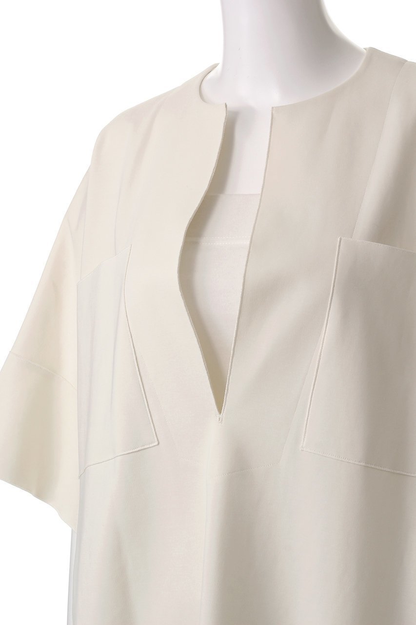 【イレーヴ/YLEVE】のボンデッドジャージー ワンピース 人気、トレンドファッション・服の通販 founy(ファニー) 　ファッション　Fashion　レディースファッション　Fashion for Women　ワンピース　Dresses　チュニック　Tunic Tops & Dresses　おすすめ　Recommended / Our Picks　カフス　Cuff Design　スリット　Slit, Slit Detail　チュニック　Tunic, Long Top　トレンド　Trend, Trending Now　ボンディング　Bonding, Bonded Fabric　ポンチョ　Poncho, Cape Style　ロング　Long, Long-Length　エレガント 上品　Elegant　other-5|ID: prp329100004452737 ipo3291000000032869634