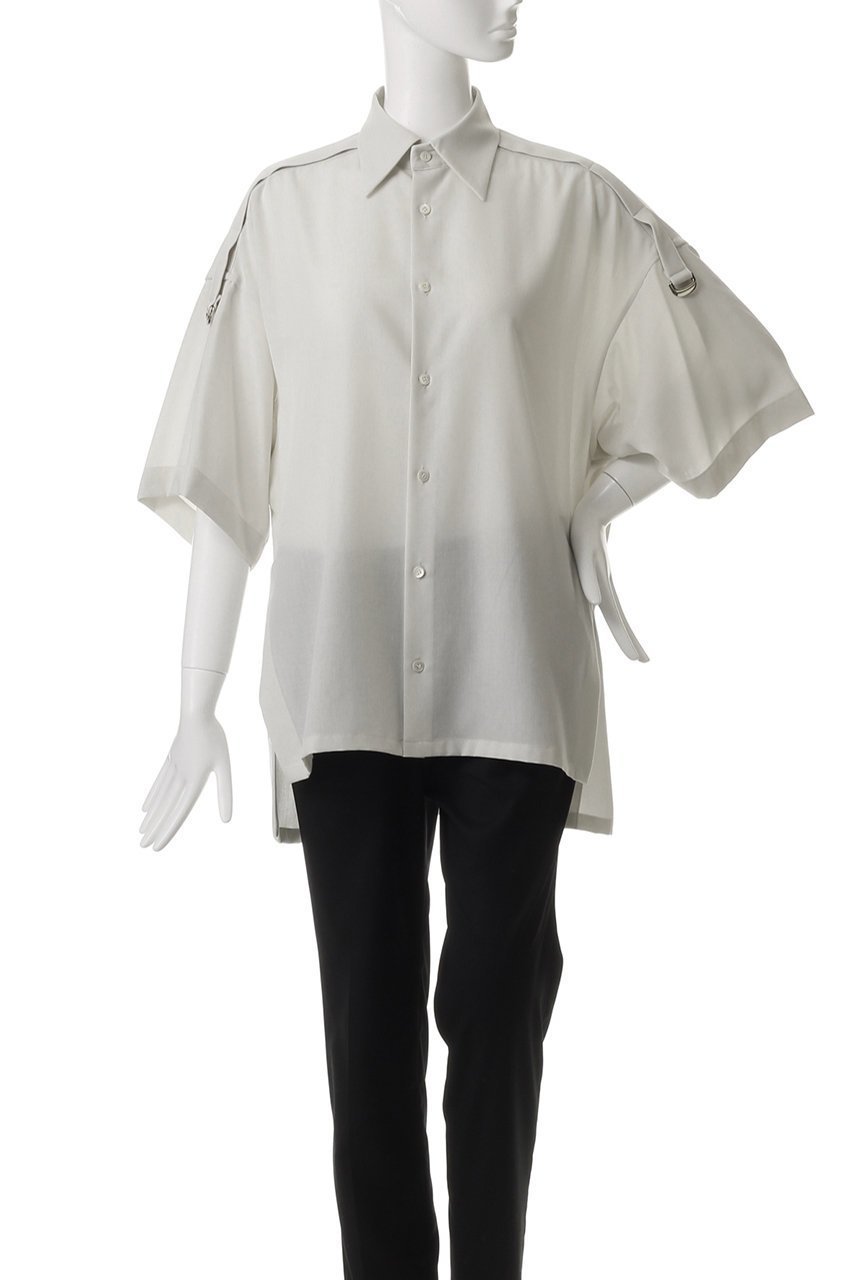 【ウジョー/Ujoh】のスリーブベルト シャツ 人気、トレンドファッション・服の通販 founy(ファニー) 　ファッション　Fashion　レディースファッション　Fashion for Women　トップス・カットソー　Cut & Sew Tops　シャツ・ブラウス・オフィスカジュアル　Elegant Blouses & Button-Ups　ベルト&ウエストマーク　Belts & Waist Accessories　シアー　Sheer, See-Through　ショート　Short, Short Length　スリット　Slit, Slit Detail　スリーブ　Sleeve, Long Sleeve / Short Sleeve　トレンド　Trend, Trending Now　ドレープ　Drape, Draping Fabric　バランス　Balance, Style Balance　other-2|ID: prp329100004452740 ipo3291000000034955448