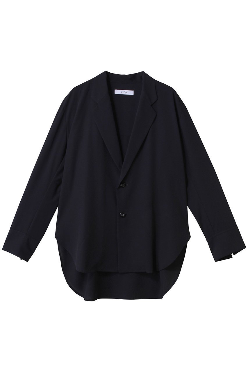 【ウジョー/Ujoh】のテーラード カラーシャツ 人気、トレンドファッション・服の通販 founy(ファニー) 　ファッション　Fashion　レディースファッション　Fashion for Women　トップス・カットソー　Cut & Sew Tops　シャツ・ブラウス・オフィスカジュアル　Elegant Blouses & Button-Ups　ジャケット　Jacket, Outerwear　スリーブ　Sleeve, Long Sleeve / Short Sleeve　テーラード　Tailored, Tailored Fit　ボトム　Bottoms, Lower Wear　ロング　Long, Long-Length　羽織　Haori, Light Jacket　 other-1|ID: prp329100004452741 ipo3291000000032845515