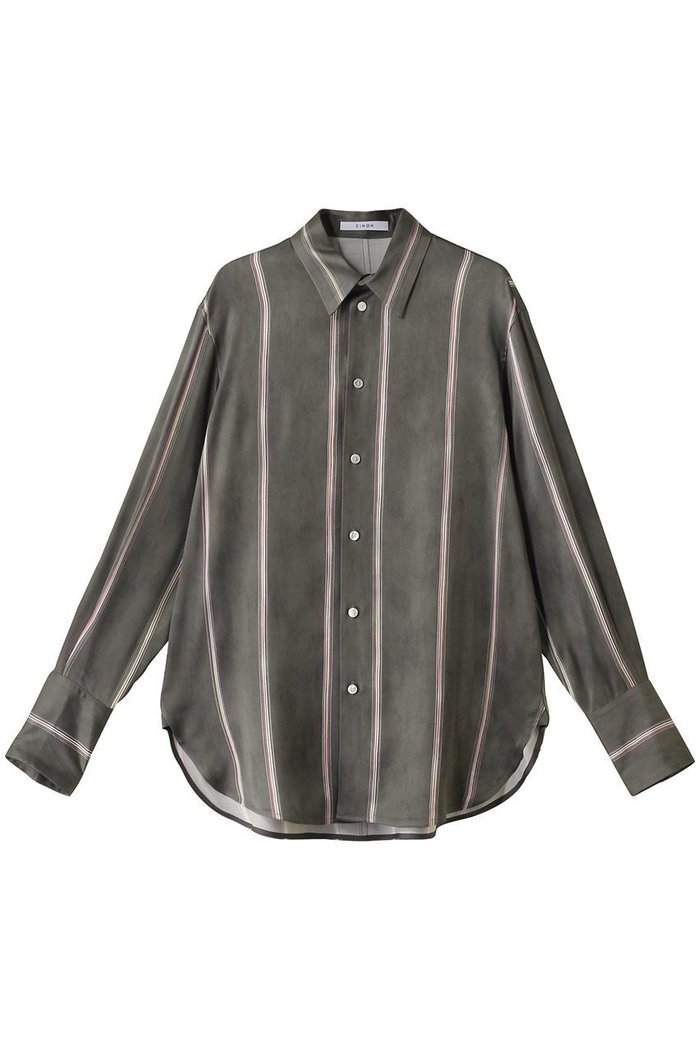 【チノ/CINOH】のストライプリラックスシャツ インテリア・キッズ・メンズ・レディースファッション・服の通販 founy(ファニー) https://founy.com/ ファッション Fashion レディースファッション WOMEN トップス・カットソー Tops/Tshirt シャツ/ブラウス Shirts/Blouses なめらか Smooth イタリア Italy ストライプ Stripe スラックス Slacks スリーブ Sleeve センター Center ドレープ Drape プリント Print ロング Long |ID: prp329100004452747 ipo3291000000031155025