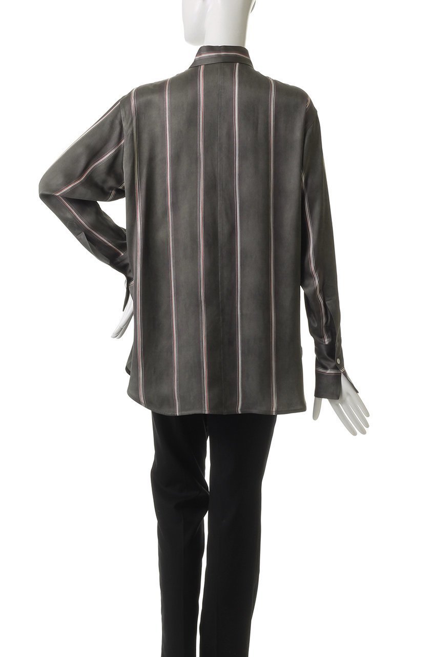 【チノ/CINOH】のストライプリラックスシャツ 人気、トレンドファッション・服の通販 founy(ファニー) 　ファッション　Fashion　レディースファッション　WOMEN　トップス・カットソー　Tops/Tshirt　シャツ/ブラウス　Shirts/Blouses　なめらか　Smooth　イタリア　Italy　ストライプ　Stripe　スラックス　Slacks　スリーブ　Sleeve　センター　Center　ドレープ　Drape　プリント　Print　ロング　Long　other-4|ID: prp329100004452747 ipo3291000000031251915