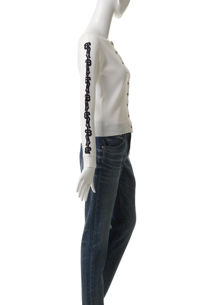 【ミュベール/MUVEIL】のリボンレースラインカーディガン 人気、トレンドファッション・服の通販 founy(ファニー) 　ファッション　Fashion　レディースファッション　WOMEN　トップス・カットソー　Tops/Tshirt　ニット　Knit Tops　カーディガン　Cardigans　カーディガン　Cardigan　スリーブ　Sleeve　フェミニン　Feminine　リボン　Ribbon　レース　Race　ロング　Long　other-3|ID: prp329100004452754 ipo3291000000031251963