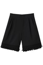 【ミュベール/MUVEIL】のリネンレースショートパンツ ブラック|ID: prp329100004452755 ipo3291000000032906576