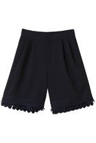 【ミュベール/MUVEIL】のリネンレースショートパンツ ネイビー|ID: prp329100004452755 ipo3291000000032906578