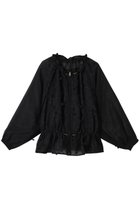 【ミュベール/MUVEIL】のフラワーオーガンジーブルゾン ブラック|ID: prp329100004452756 ipo3291000000032954311