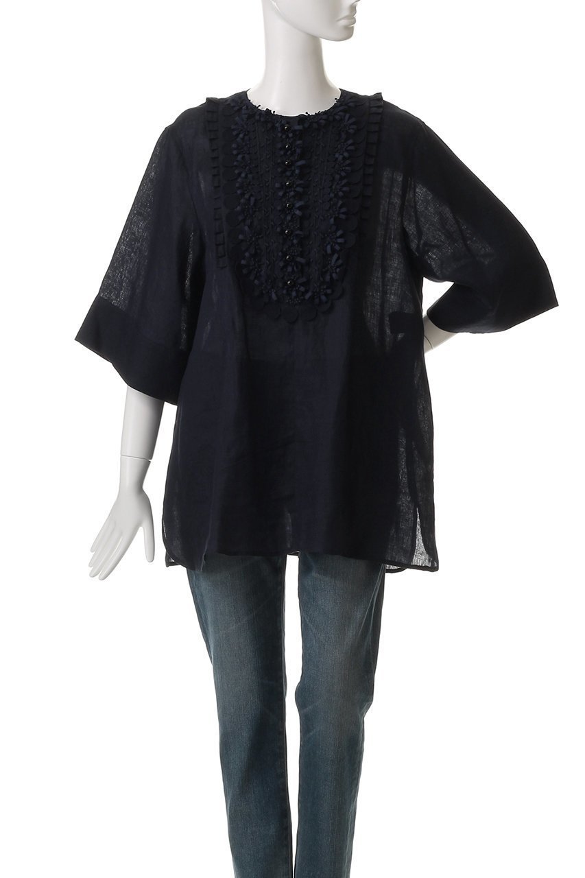 【ミュベール/MUVEIL】のレースチュニックワンピース 人気、トレンドファッション・服の通販 founy(ファニー) 　ファッション　Fashion　レディースファッション　WOMEN　ワンピース　Dress　チュニック　Tunic　スリーブ　Sleeve　チュニック　Tunic　ハーフ　Half　フェミニン　Feminine　フロント　Front　リネン　Linen　レース　Race　エレガント 上品　Elegant　夏　Summer　春　Spring　S/S・春夏　Ss・Spring/Summer　other-2|ID: prp329100004452757 ipo3291000000031251977