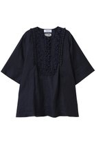 【ミュベール/MUVEIL】のリネンレースチュニックワンピース 人気、トレンドファッション・服の通販 founy(ファニー) ファッション Fashion レディースファッション Fashion for Women ワンピース Dresses チュニック Tunic Tops & Dresses トップス・カットソー Cut & Sew Tops ショート Short, Short Length スリーブ Sleeve, Long Sleeve / Short Sleeve チュニック Tunic, Long Top ハーフ Half, Half-Length フェミニン Feminine, Girly フロント Front, Front Design リネン Linen, Linen Fabric レース Lace, Lace Fabric エレガント 上品 Elegant 夏 Summer 春 Spring S/S・春夏 SS, Spring/Summer, Warm Season thumbnail ネイビー|ID: prp329100004452757 ipo3291000000032869849