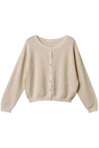 【デミーリー/DEMYLEE】のKELSEY ハイツイストコットン クルーネック シアーニットカーディガン ベージュ|ID:prp329100004452760