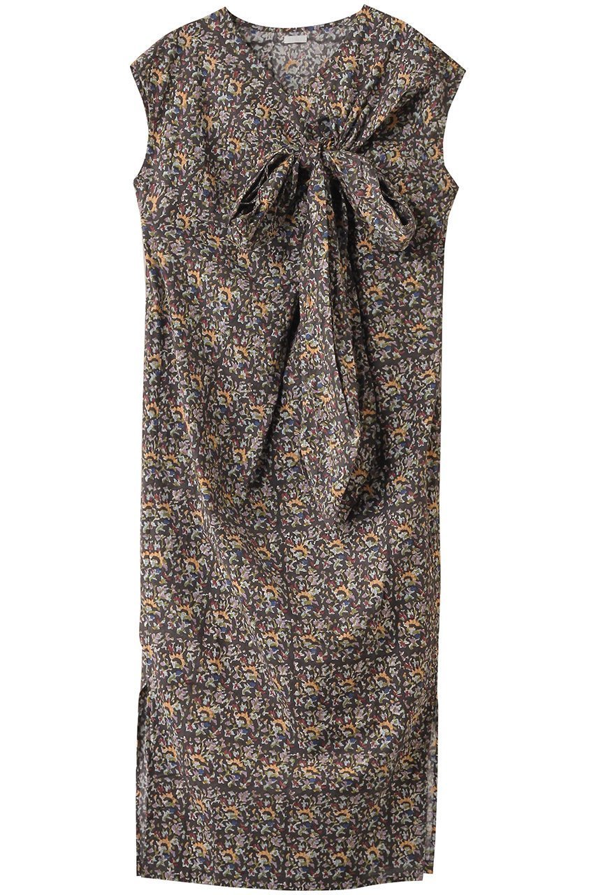 【シーオール/SEEALL】のTASUKI ノースリーブ ロングドレス インテリア・キッズ・メンズ・レディースファッション・服の通販 founy(ファニー) 　ファッション　Fashion　レディースファッション　Fashion for Women　ワンピース　Dresses　フォーマル・パーティードレス・結婚式用ドレス　Elegant & Casual Dresses　チュニック　Tunic Tops & Dresses　オケージョン　Occasion Wear　カーディガン　Cardigan, Knitwear　ジャケット　Jacket, Outerwear　チュニック　Tunic, Long Top　ドレス　Dress, One-Piece　ノースリーブ　Sleeveless, No-Sleeve　フロント　Front, Front Design　モダン　Modern, Contemporary　リボン　Ribbon, Bow　ロング　Long, Long-Length　ブラックブロック|ID: prp329100004452763 ipo3291000000032869557